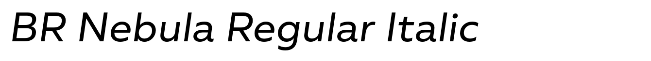 BR Nebula Regular Italic